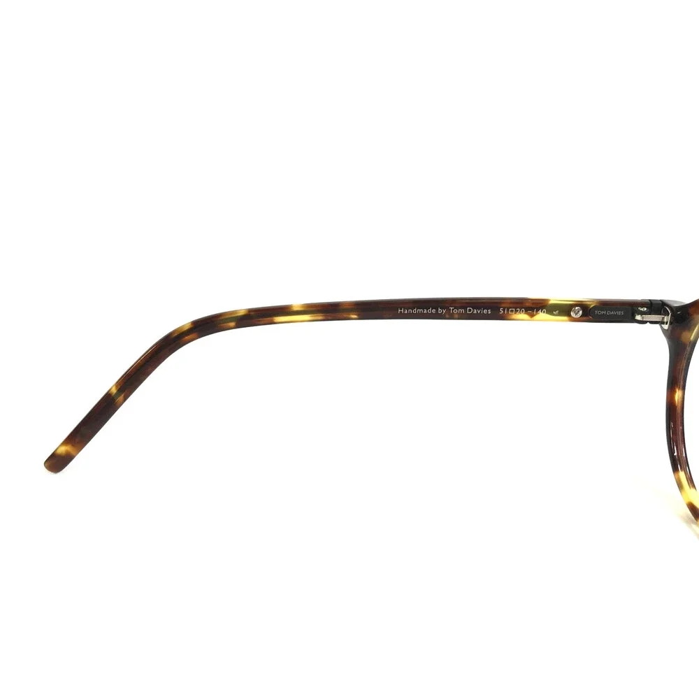 Tom Davies Eyeglasses Frames TD712 Col. 2083 Tortoise Round Full Rim 51-20-140